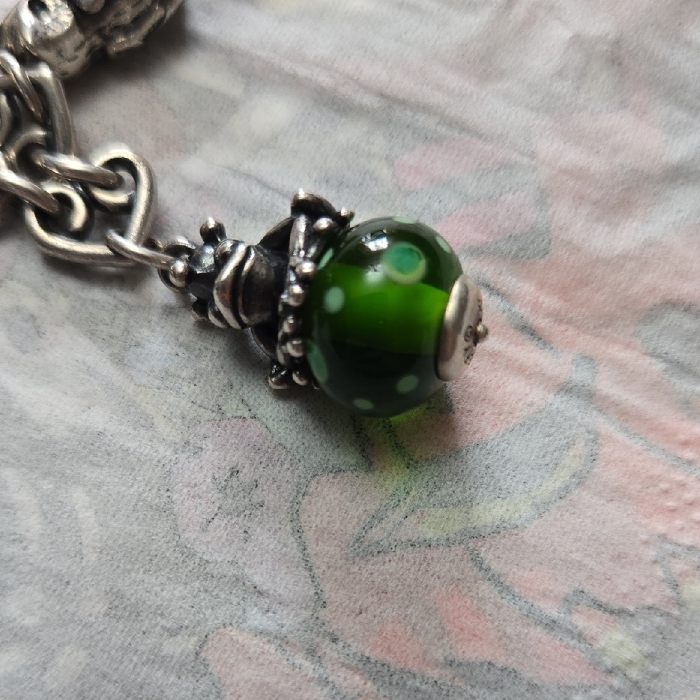 James Avery Green Frog Glass Charm "RETIRED"